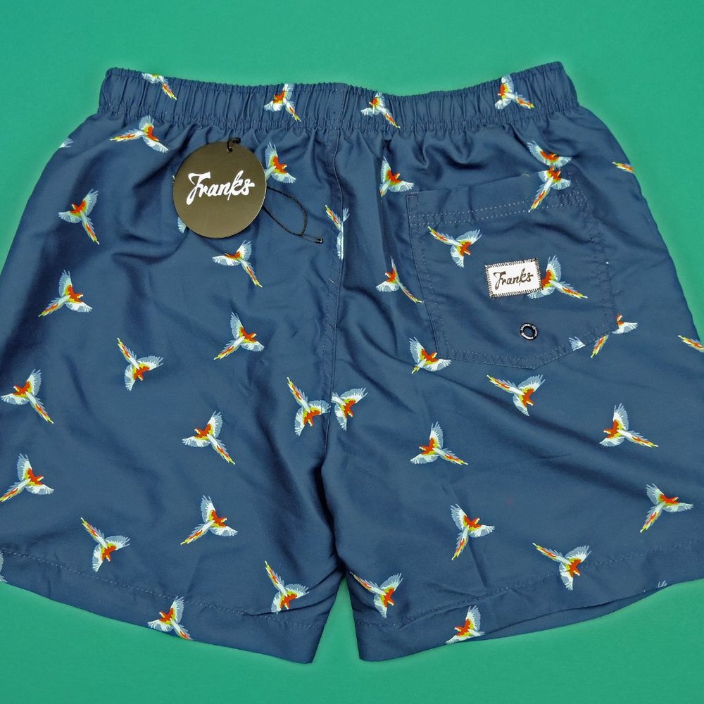 Franks Australia Swim Trunks Macaw Bird NWT - Picture 2 of 4